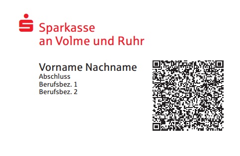 Visitenkarte 1 Sparkasse an Volme und Ruhr